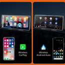 Multimidia CarPlay e Android Auto Sem Fio Para Carro