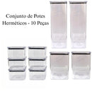 Kit Potes Herméticos Empilhaveis