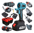 Kit 8 Em 1 Ferramentas Multifunções A Bateria 48v Brushless