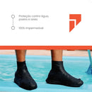 Capa Tenis Impermeável Silicone Tênis Chuva Motoboy Preto