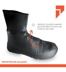 Capa Tenis Impermeável Silicone Tênis Chuva Motoboy Preto