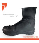 Capa Tenis Impermeável Silicone Tênis Chuva Motoboy Preto
