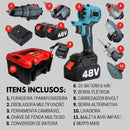 Kit 8 Em 1 Ferramentas Multifunções A Bateria 48v Brushless
